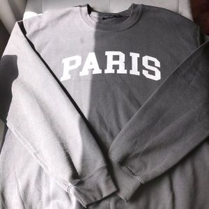 Nasty Gal Vintage Style Paris Crewneck Sweatshirt
